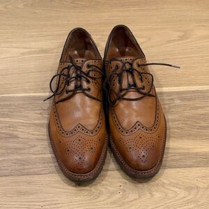 Warfield & Grand Tan Leather Oxford Shoes